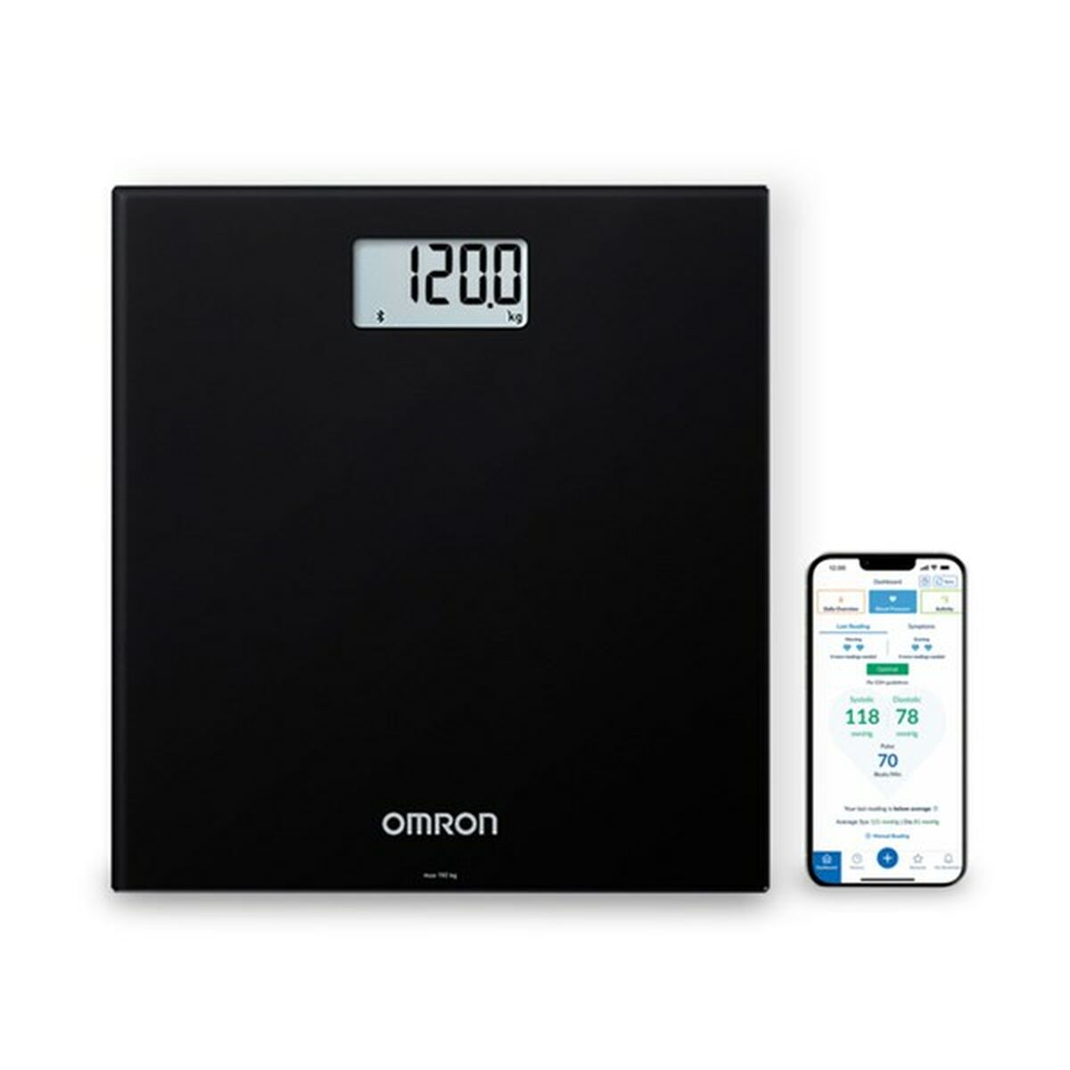 Digital Badrumsvåg Omron HN-300T2-EBK Svart